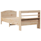 Cadre de lit sans matelas 100x200 cm bois massif de pin