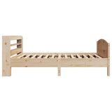 Cadre de lit sans matelas 90x190 cm bois de pin massif