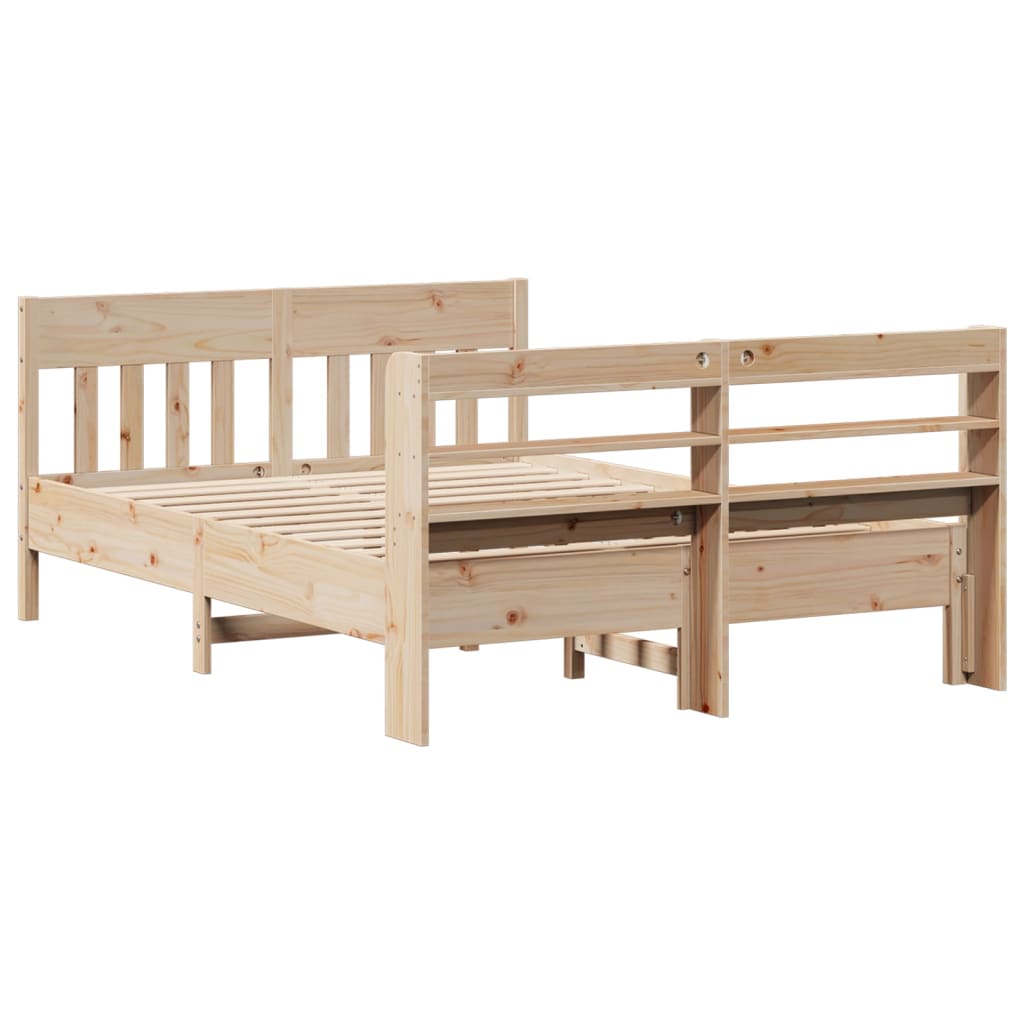 Cadre de lit sans matelas 160x200 cm bois massif de pin