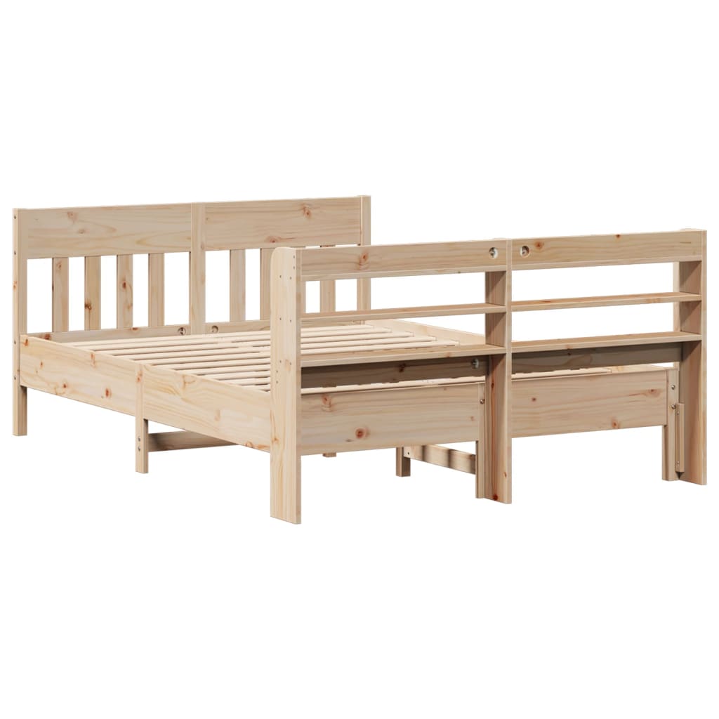 Cadre de lit sans matelas 150x200 cm bois de pin massif