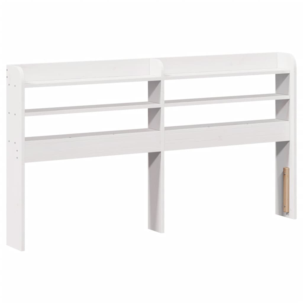 Bed frame without mattress white 140x200 cm solid pine wood