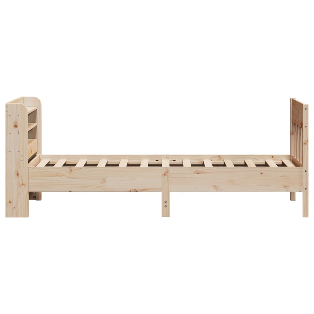 Cadre de lit sans matelas 100x200 cm bois massif de pin