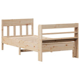 Cadre de lit sans matelas 90x200 cm bois de pin massif