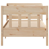 Cadre de lit sans matelas 75x190 cm bois de pin massif