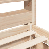 Bed frame without mattress 160x200 cm solid pine wood