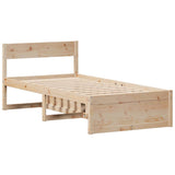 Cadre de lit sans matelas 100x200 cm bois massif de pin