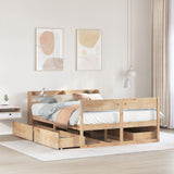 Cadre de lit sans matelas 120x190 cm bois de pin massif