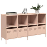 Buffet rose 135x39x73,5 cm acier laminé à froid