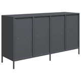 Buffet anthracite 135x39x73,5 cm acier laminé à froid