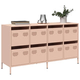 Buffet rose 135x39x73,5 cm acier laminé à froid