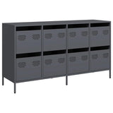 Buffet anthracite 135x39x73,5 cm acier laminé à froid