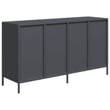 Buffet anthracite 135x39x73,5 cm acier laminé à froid