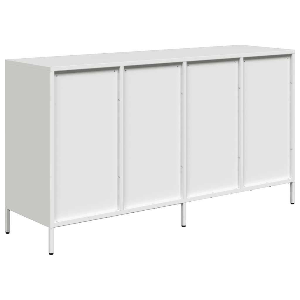 Buffet blanc 135x39x73,5 cm acier laminé à froid