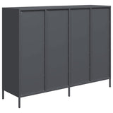 Buffet anthracite 135x39x103,5 cm acier laminé à froid