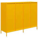 Buffet jaune moutarde 135x39x103,5 cm acier laminé à froid