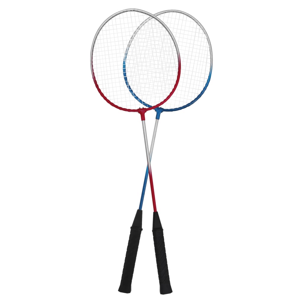 Set de badminton avec 4 raquettes et filet 620x151 cm