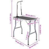 Table de Toilettage Ajustable pour Chiens Chats 1 Potence