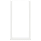 Pieds de table basse forme de U 2 pcs blanc 40x(90-91) cm acier