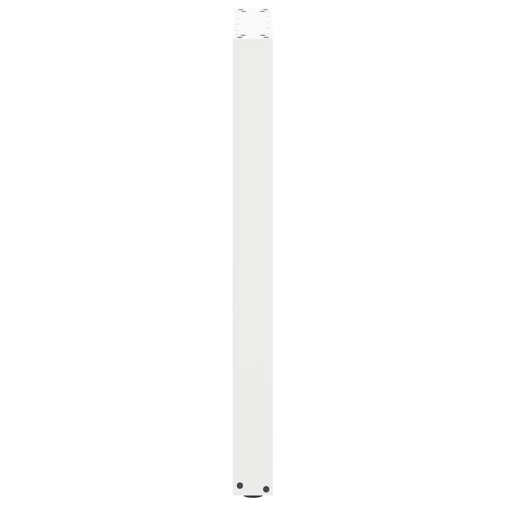 Pieds de table basse forme de U 2 pcs blanc 40x(90-91) cm acier