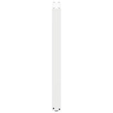 Pieds de table basse forme de U 2 pcs blanc 40x(90-91) cm acier