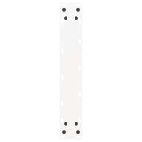 Pieds de table basse forme de U 2 pcs blanc 40x(90-91) cm acier