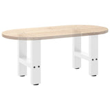 Pieds de table basse blanc 2 pcs 30×30 cm acier