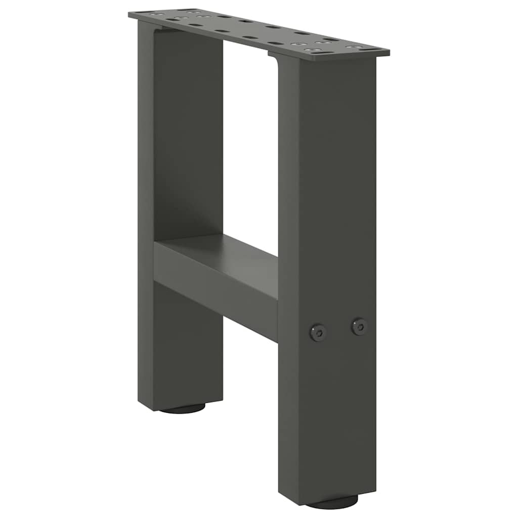 Coffee table legs anthracite 2 pcs 30×30 cm steel