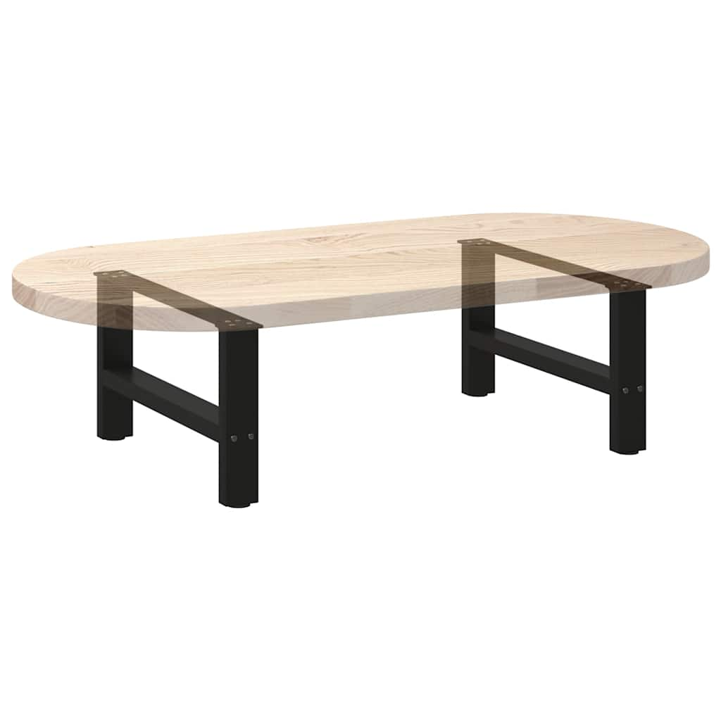 Pieds de table basse noir 2 pcs 30×60 cm acier