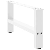 Pieds de table basse blanc 2 pcs 30×60 cm acier