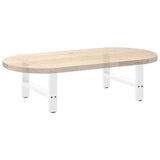 Pieds de table basse blanc 2 pcs 30×60 cm acier