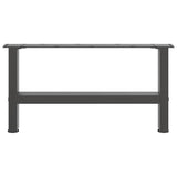 Pieds de table basse anthracite 2 pcs 30×60 cm acier