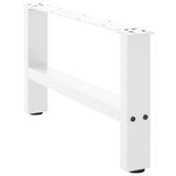 Pieds de table basse blanc 2 pcs 30×70 cm acier