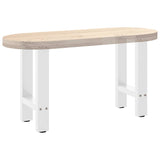 Pieds de table basse blanc 2 pcs 28x(42-43) cm acier