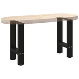 Pieds de table basse noir 2 pcs 38x(42-43) cm acier