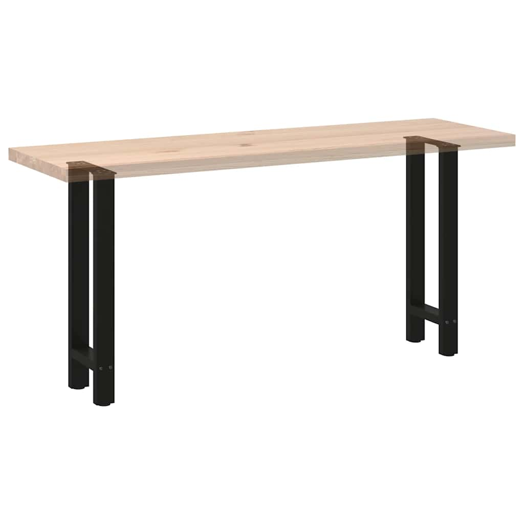 Pieds de table basse noir 2 pcs 28x(72-73) cm acier