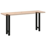 Pieds de table basse noir 2 pcs 28x(72-73) cm acier