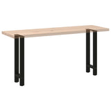 Pieds de table basse noir 2 pcs 38x(72-73) cm acier