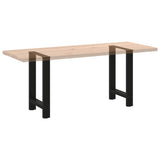 Pieds de table basse noir 2 pcs 50x(72-73) cm acier