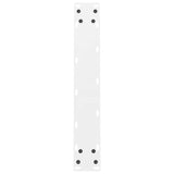 Pieds de table basse blanc 2 pcs 50x(72-73) cm acier