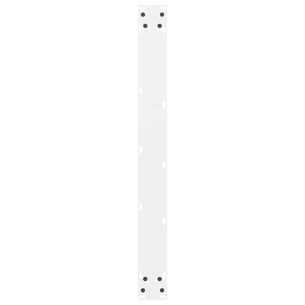 Pieds de table basse blanc 2 pcs 80x(72-73) cm acier