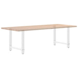 Pieds de table basse blanc 2 pcs 80x(72-73) cm acier