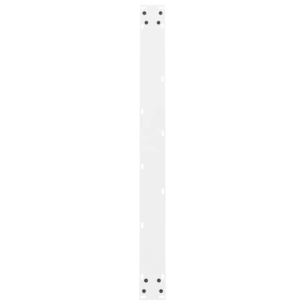 Pieds de table basse blanc 2 pcs 100x(72-73) cm acier