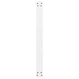 Pieds de table basse blanc 2 pcs 100x(72-73) cm acier