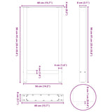 Weiße Couchtischbeine 2 Stück 40x(90-91) cm Stahl