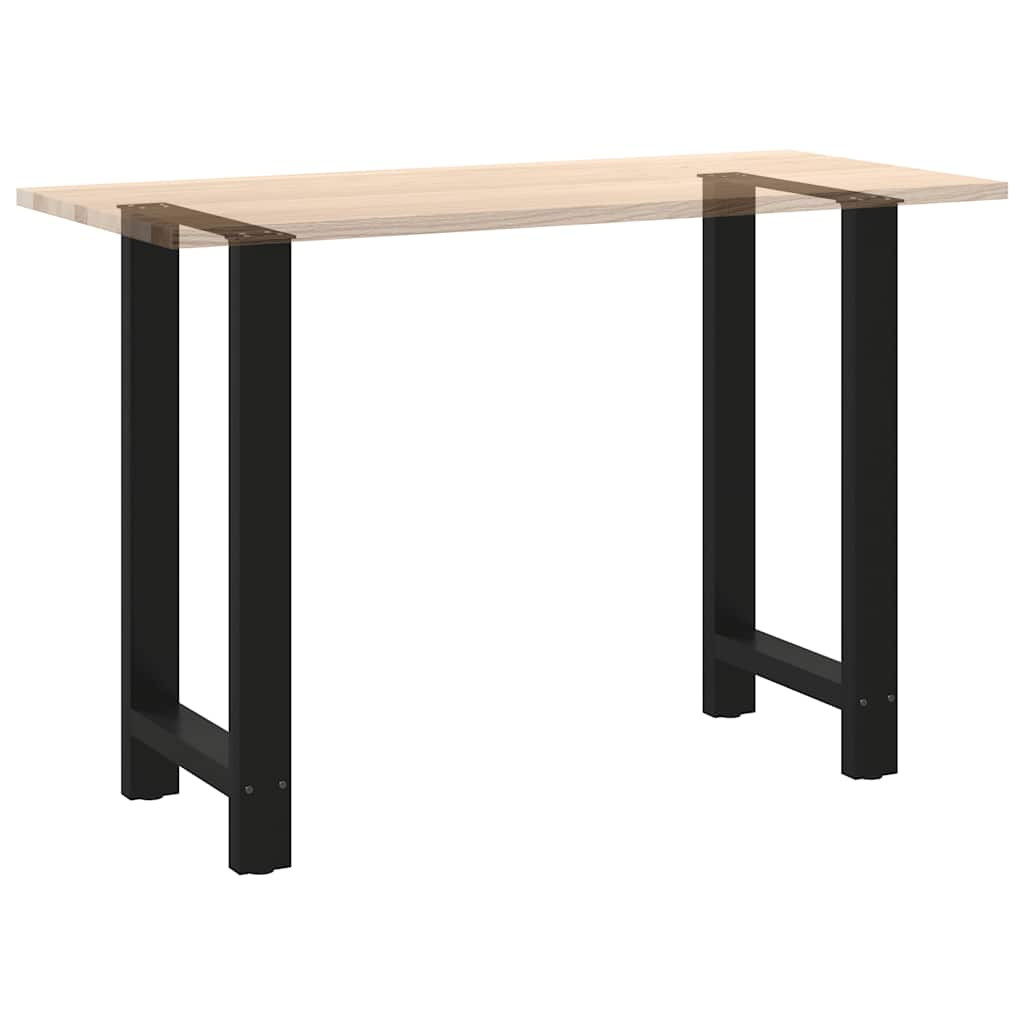 Pieds de table basse noir 2 pcs 50x(90-91) cm acier