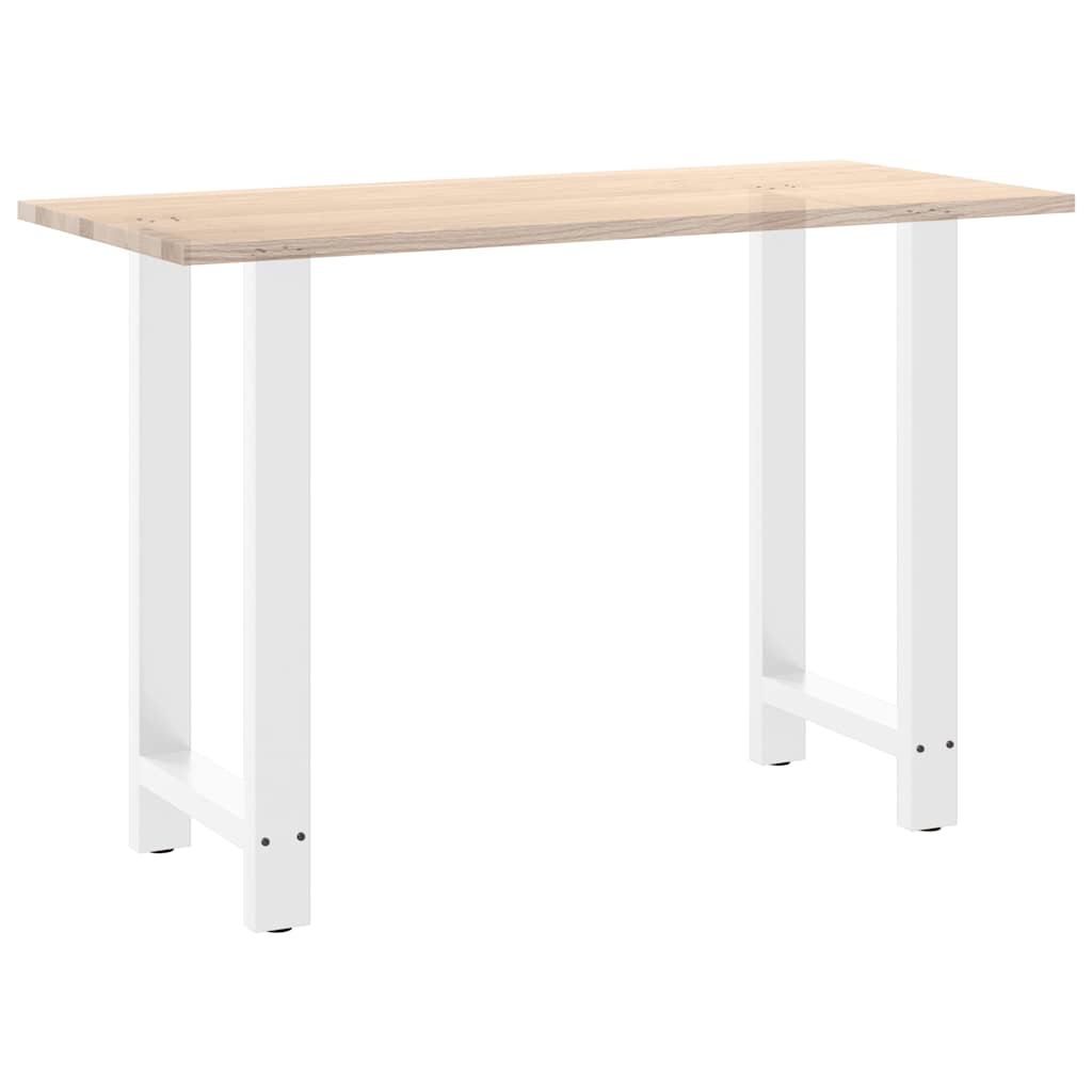 Pieds de table basse blanc 2 pcs 50x(90-91) cm acier