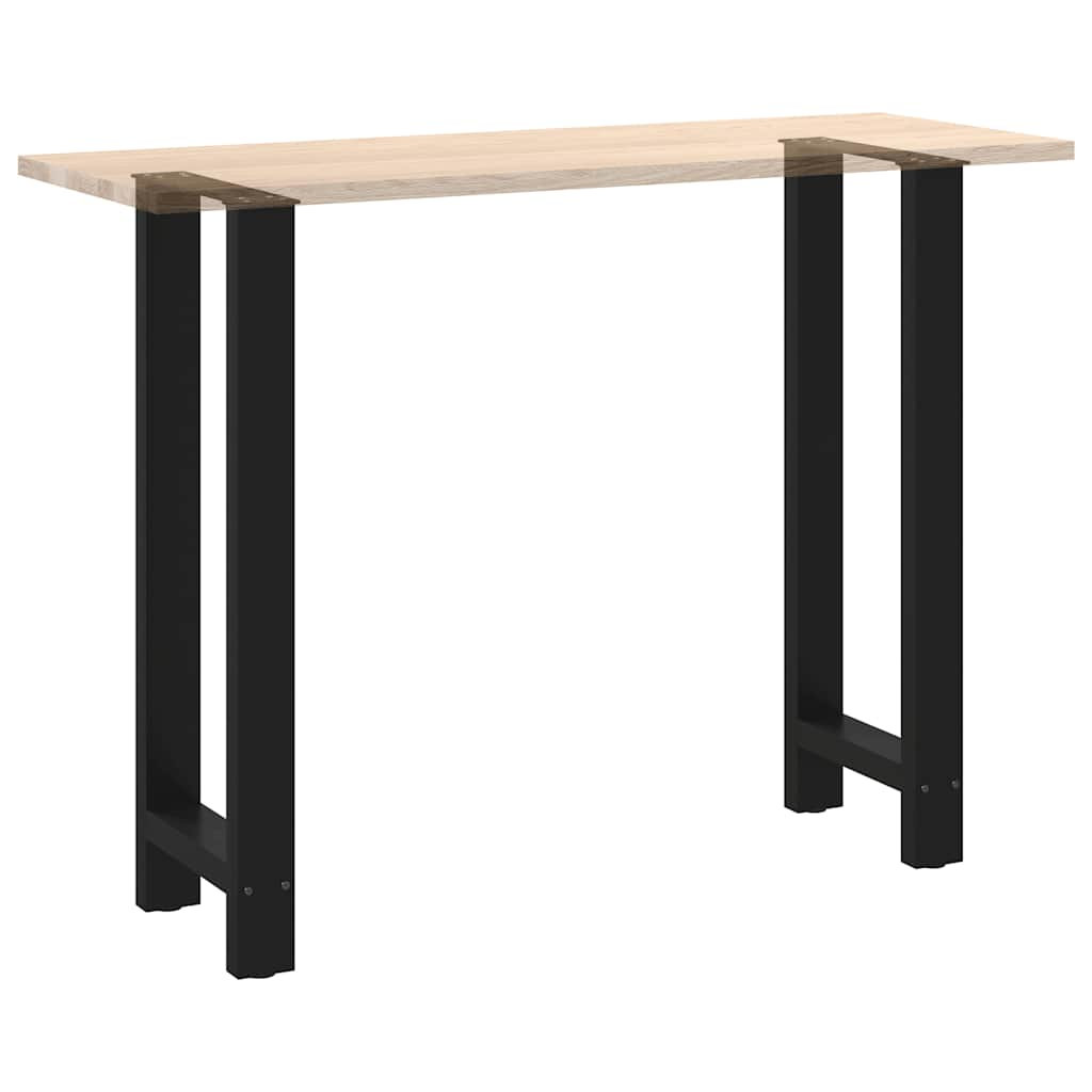 Pieds de table basse noir 2 pcs 40x(100-101) cm acier