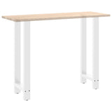 Pieds de table basse blanc 2 pcs 40x(90-91) cm acier