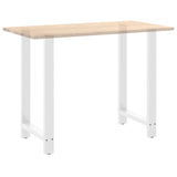 Pieds de table basse blanc 2 pcs 60x(100-101) cm acier