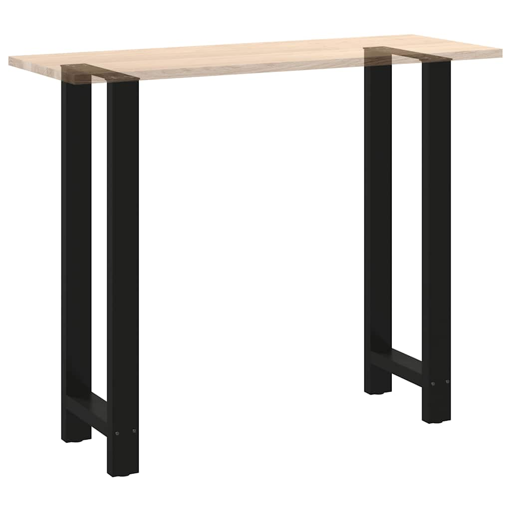 Pieds de table basse noir 2 pcs 40x(110-111) cm acier